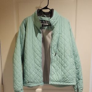 Columbia Light Green Quilted Jacket